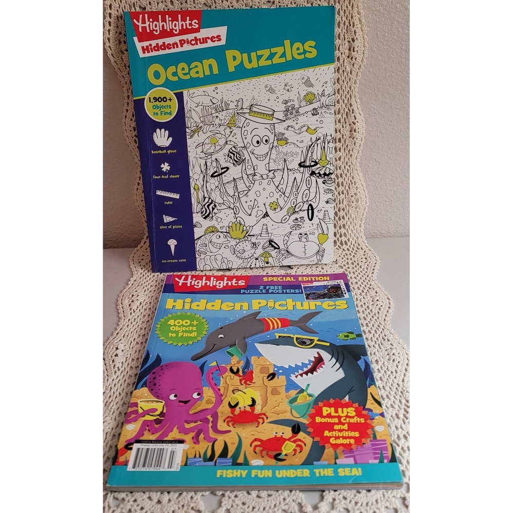 Ocean Puzzles (Highlights Hidden Pictures) - Paperback By Highlights - AND Fish